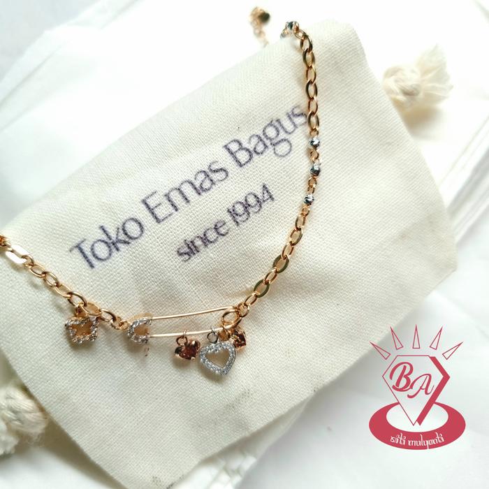 Gelang emas ubs 6k kd.300 variasi