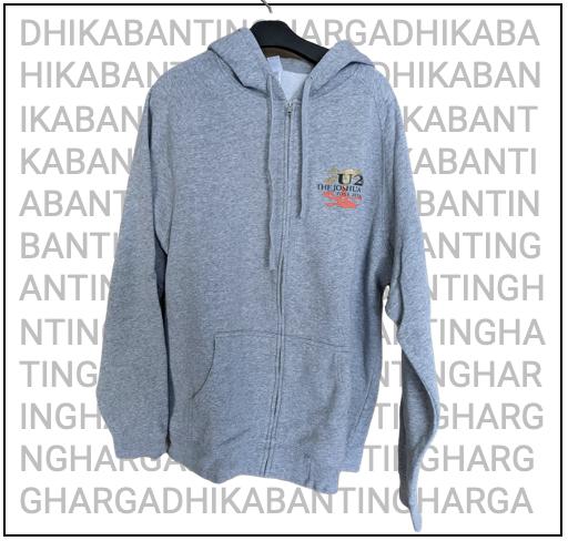 U2 THE JOSHUA TREE TOUR 2019 GREY JACKET MERCHANDISE - SIZE XL