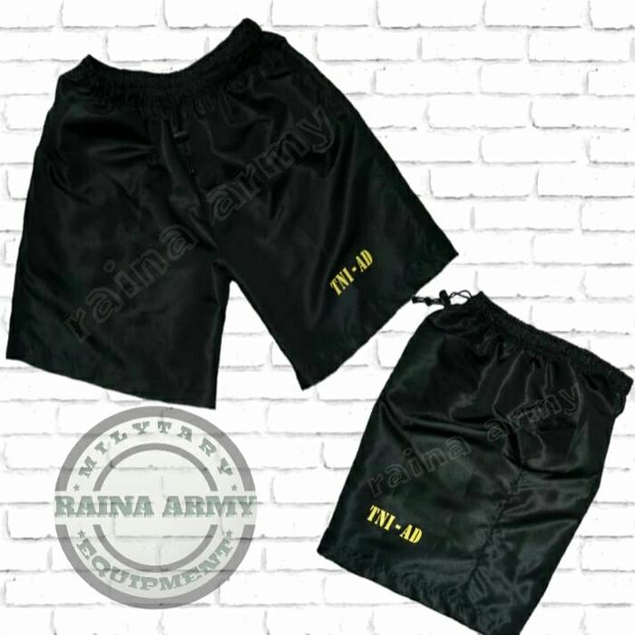 celana olahraga tni ad celana pendek tni ad hitam
