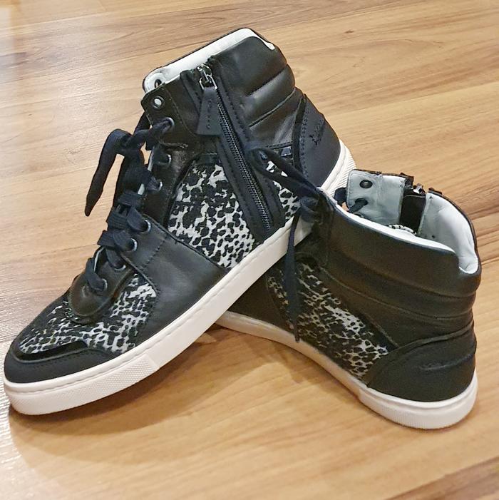 sepatu sneaker kulit LANVIN wanita
