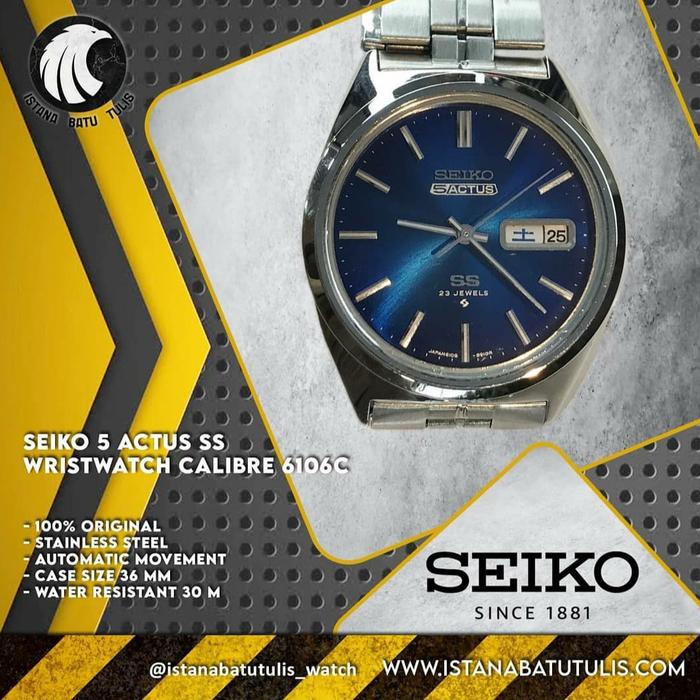 SEIKO 5 ACTUS SS WRISTWATCH CALIBRE 6106C