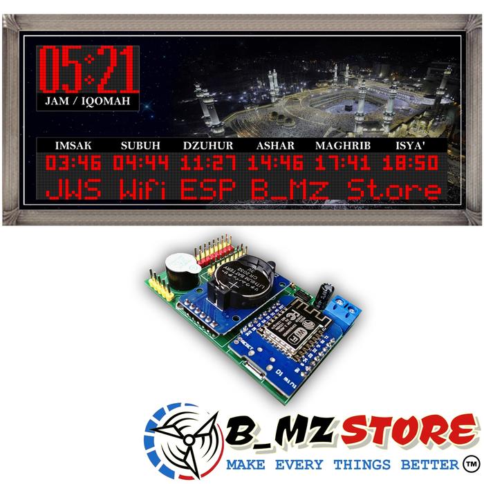Kontroller - Controller JWS - Jam Sholat Wifi Murah 5 P10 Static