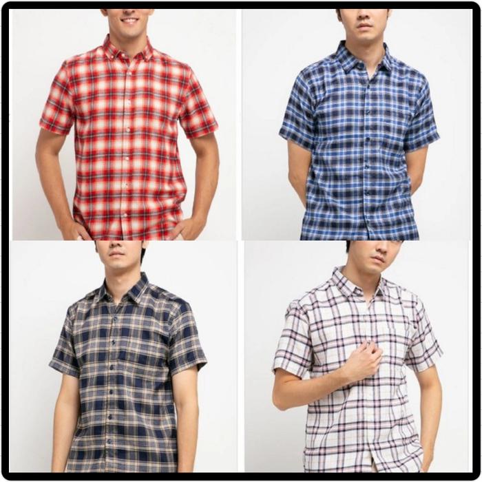 kemeja flannel pria oto ono c