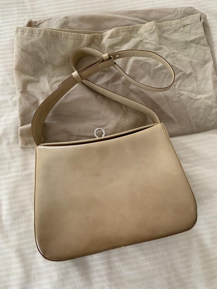 Salvatore Ferragamo ombre nude leather bag (authentic)