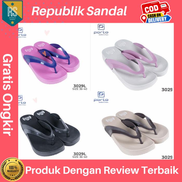 Sandal PORTO 3029 Jepit Wanita PORTO 3029 L 36-40 Sandal santai rumah