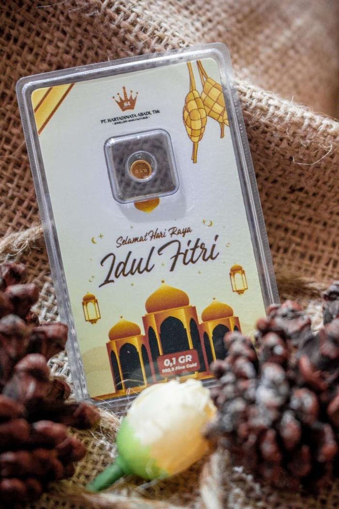 Logam Mulia Hartadinata Idul Fitri 0.1 Gram 24K Fine Gold 999.9