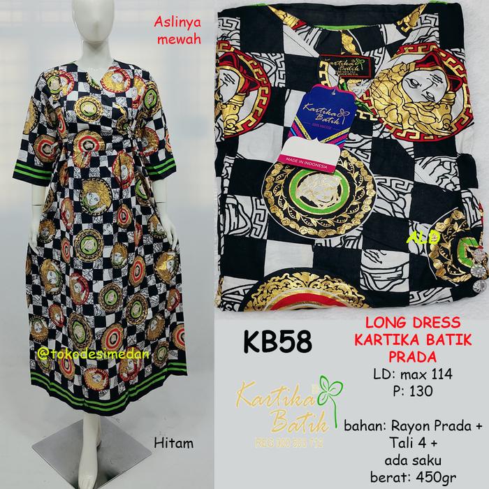 ALdera - Daster Kartika Batik Long Dress Prada Pesta Tali 4 KB58