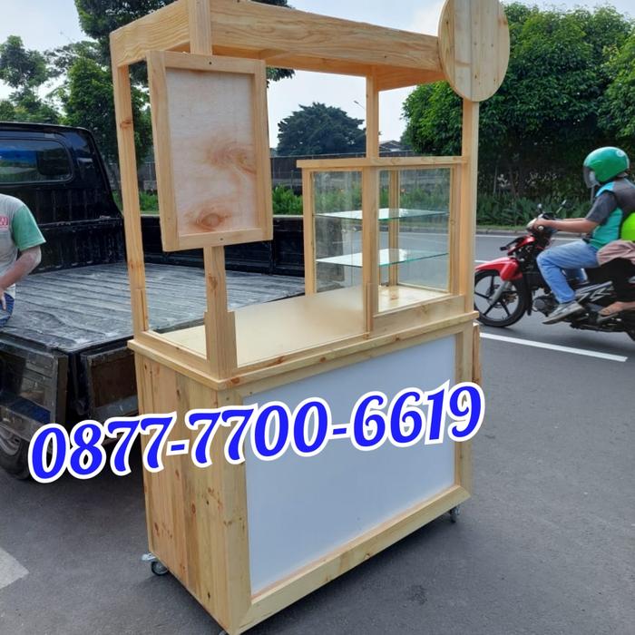 Gerobak kebab , booth kebab , stand kebab