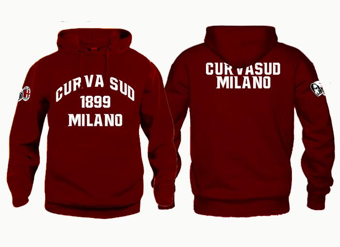 Jaket Varsity AC Milan Curva Sud Milano Marun