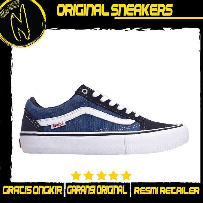 VANS Old Skool PRO Navy White Original Resmi BNIB