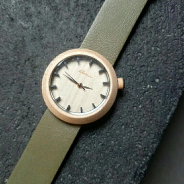 Jam Tangan Kayu Eboni Watch Hijau