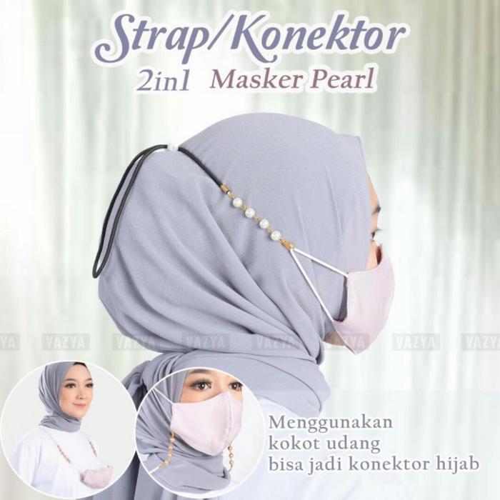 Strap Masker Konektor Masker Pearl 2in1