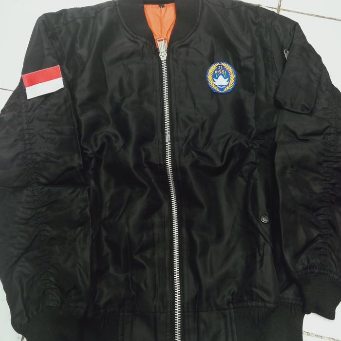 jaket bomber PSSI logo bordir jaket PSSI bomber PSSI