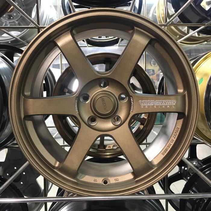 Velg mobil racing ring 18 inch Rep. TE37 SAGA Black Xpander, Reborn
