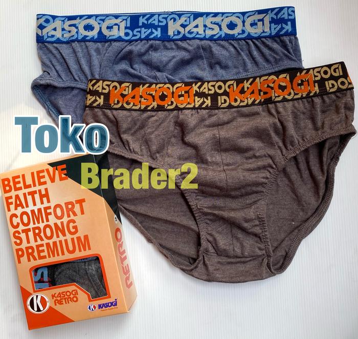 CD. Kasogi Celana Dalam Pria Kasogi CD Premium Retro Bahan Katun Halus Nyaman Adem Tersedia Ukuran M
