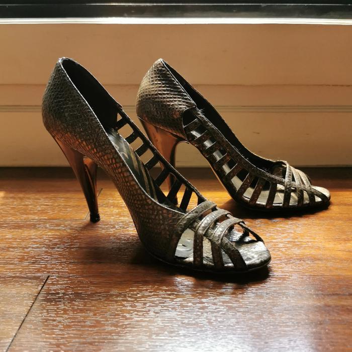 Michael Kors Snakeskin Heels Original sepatu kulit ular asli