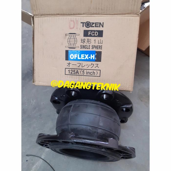 Rubber Flexible Joint Tozen / Oflex 5 inch JIS 10K Single Flex