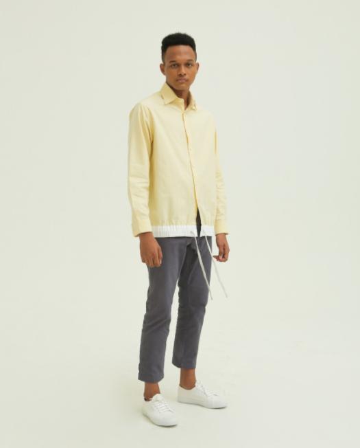 Kemeja Pria DUE/E Edward in Canary Size XL
