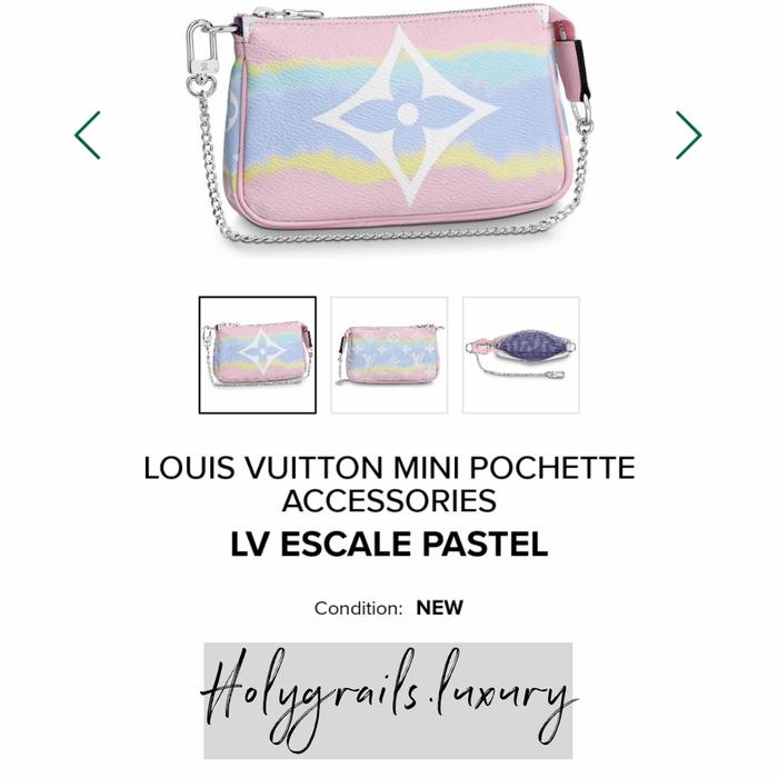 Louis Vuitton Mini Pochette Accessories LV Escale Pastel
