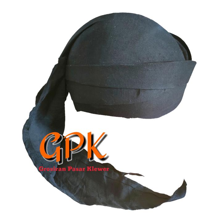 Blangkon Solo Sliwir Warna Hitam Polos ( Packing Dus )