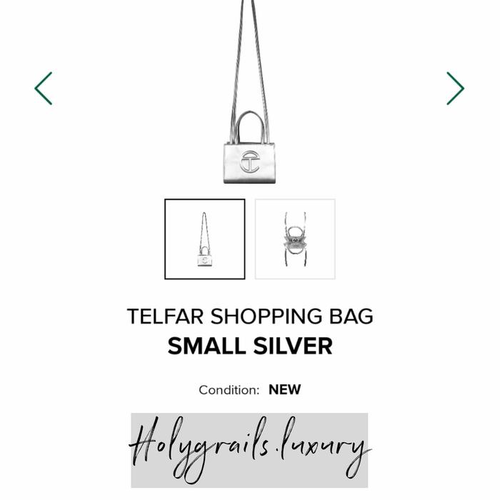 Telfar Shopping Bag Small Silver