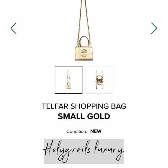 Telfar Shopping Bag Small Gold