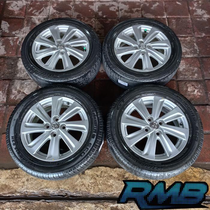VELG MOBIL BEKAS STANDAR YARIS RING 15 PCD 4X100 + BAN 195/60 R15