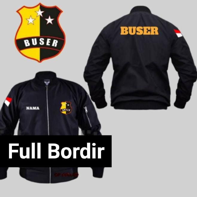 Jaket bomber Buser full bordir jaket Buser