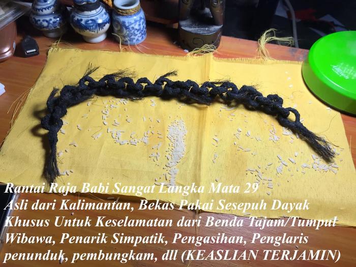 Rantaii Babii Asli Peninggalan Dayak Kalimantan Mata Rantai 29 Raja
