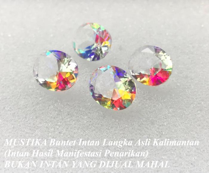 Batu Buntet Intan Bening Pelangi Langka