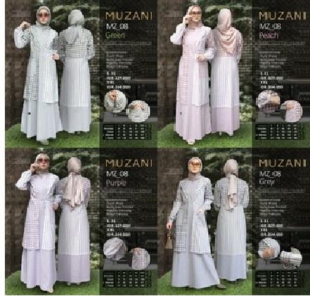 Gamis Muzani MZ 08 - Gamis Wanita Muzani 08