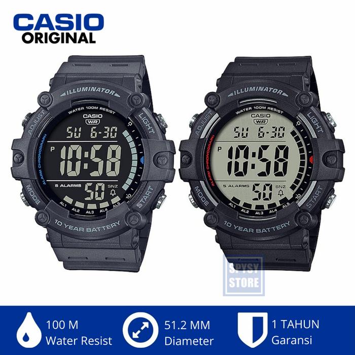 Jam Tangan Sport Pria Casio Ae-1500wh-8bv Ae1500wh Ae1500 Original
