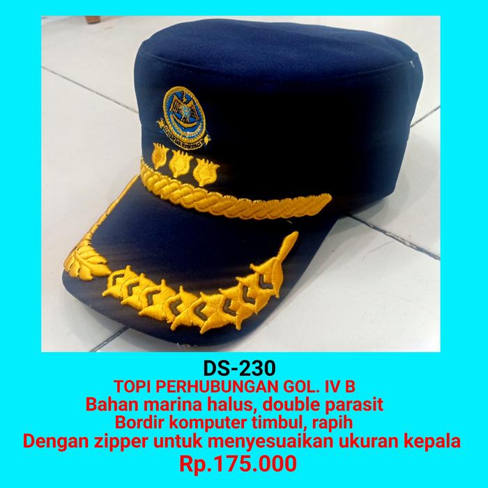 topi komando dishub golongan 4 b topi komando perhubungan golongan 4 b