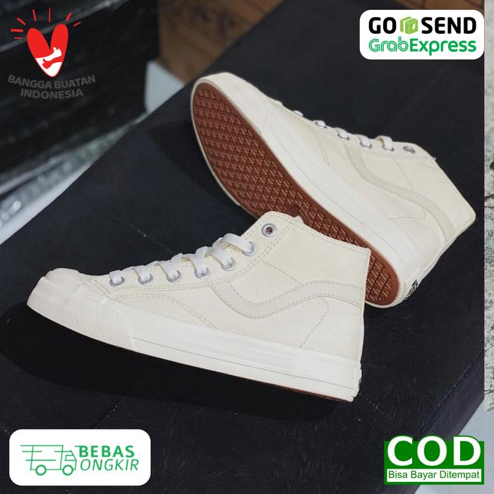 SEPATU SNEAKERS VENTELA PUBLIC CREAM HIGH / PUTIH TULANG MURAH
