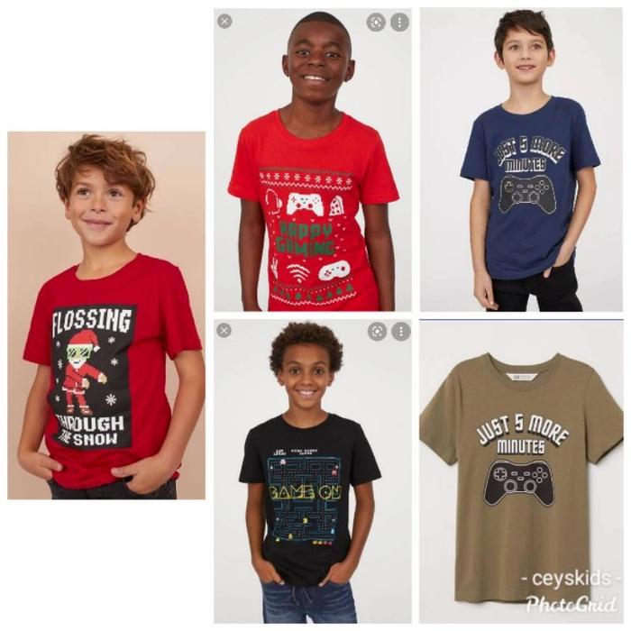HM Boys Tee Kaos Anak Laki Branded Original