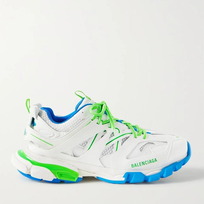 Balenciaga Track Nylon, Mesh, and Rubber Sneakers