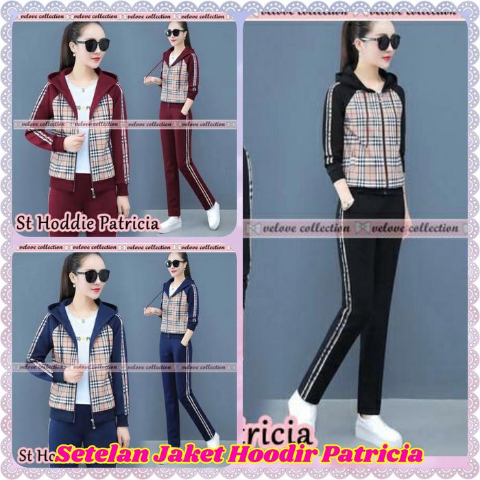Setelan Jaket Hoodie Patricia