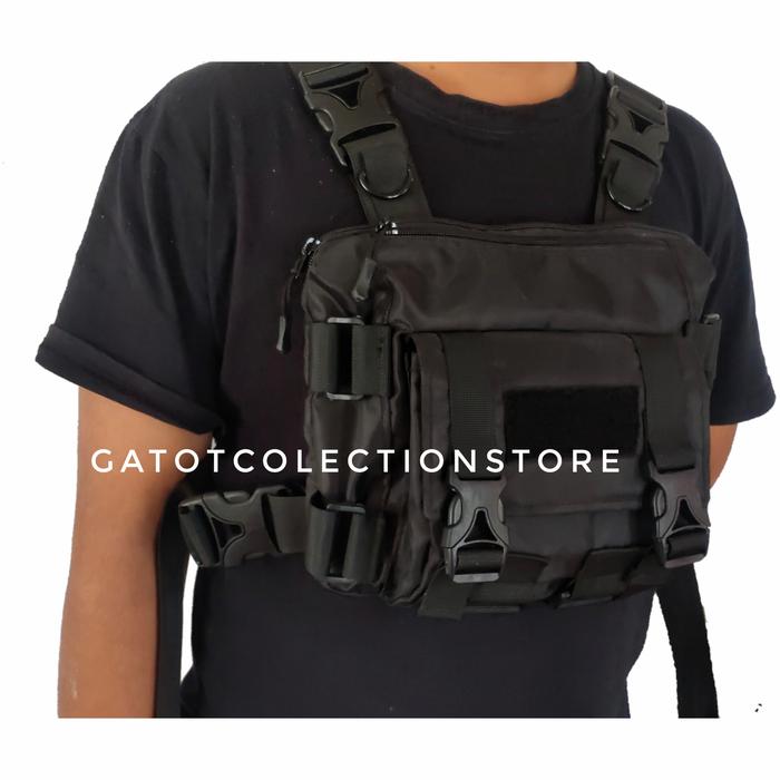 Chest Bag Tactical / Chest Bag Dada Olahraga / Chest Rig Bag Army