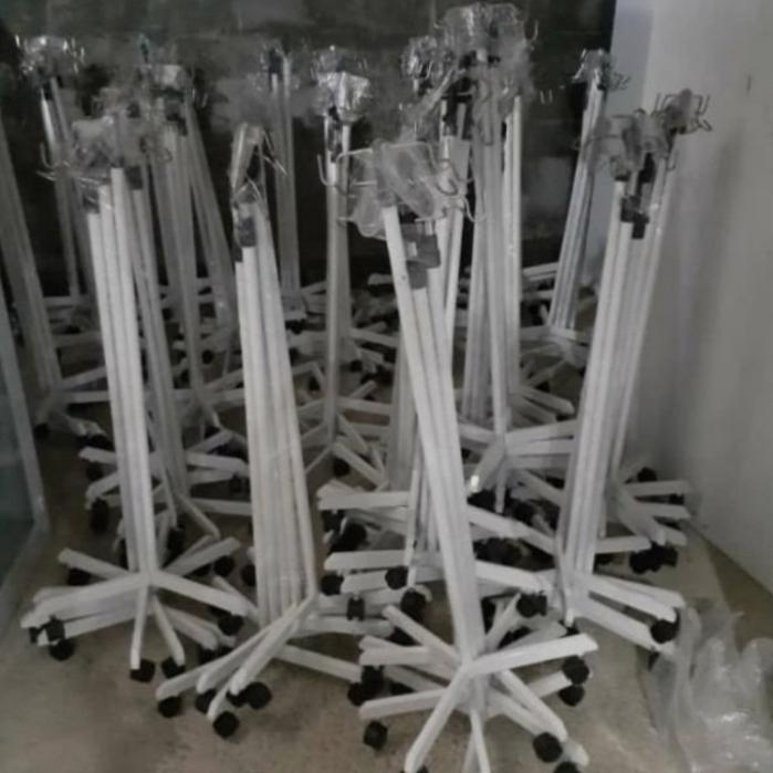 tiang infus TERMURAH / tiang infus standard beroda /