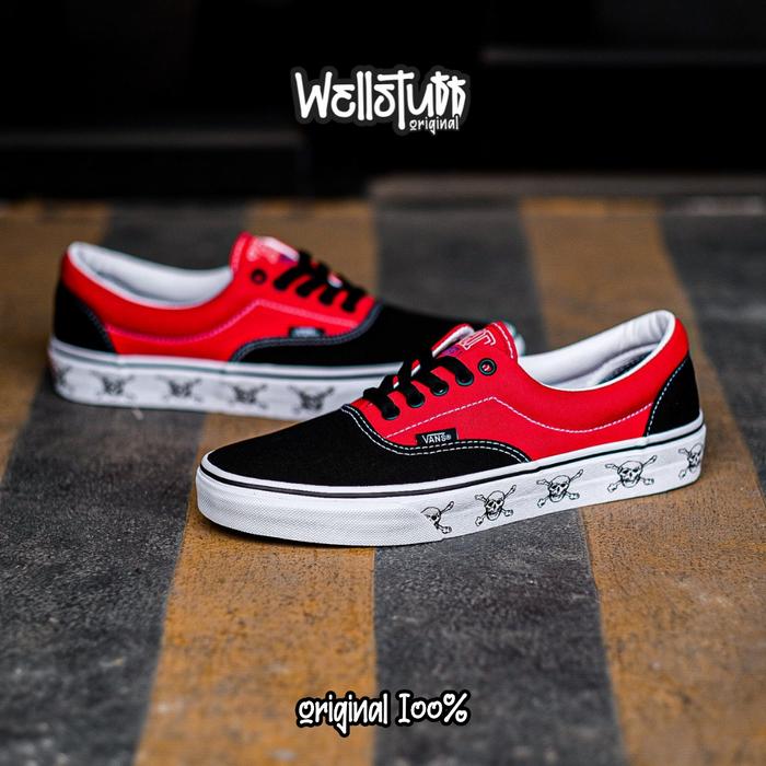 Vans Era New Varsity Original Black High Risk Red