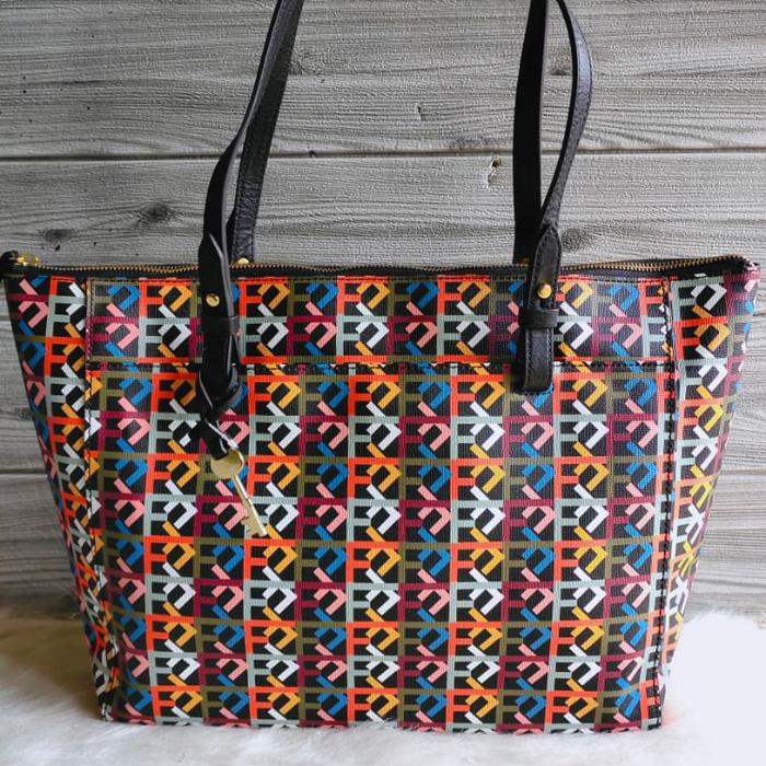tas wanita fossil rachel tote bag retro tas fossil original