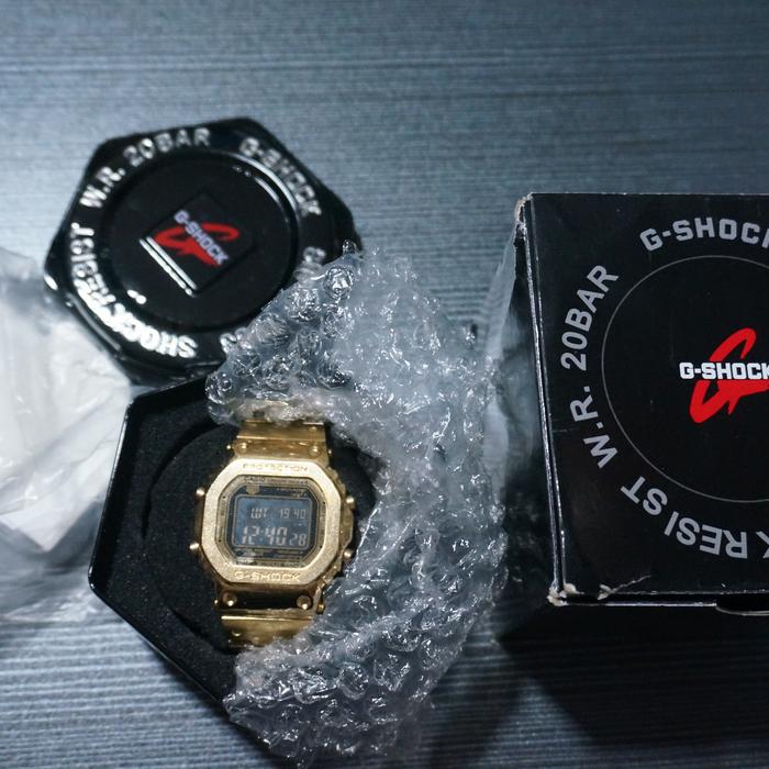 Jam Tangan Pria GSHOCK GMW B5000/B5000 Gold Ori [ Bekas Baru ]