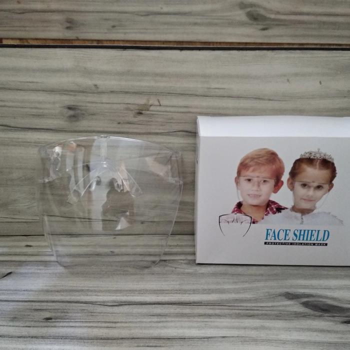 FACE SHIELD AKRILIK FULL FACE UNTUK ANAK ANAK