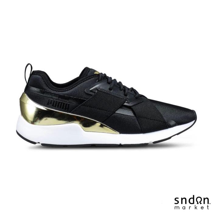 PUMA Sportstyle Prime Muse X-2 Metallic Black Team Gold Marathon BNIB