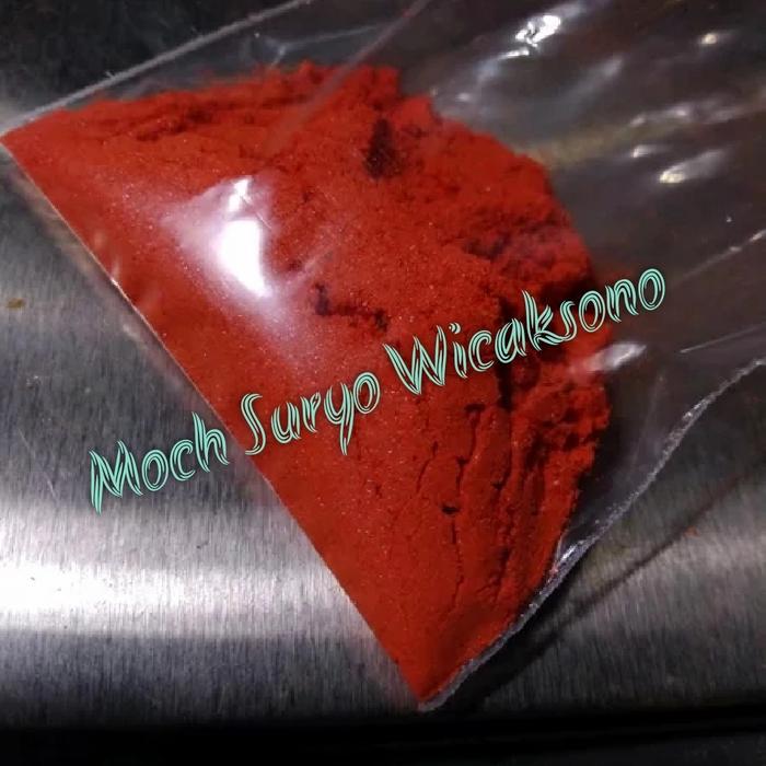 Bubuk Warangan Merah Kristal Bling2 Batu Untuk Pamor Keris Tombak