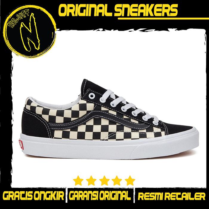 VANS Old Skool Style 36 Chekerboard Black White Original Resmi BNIB