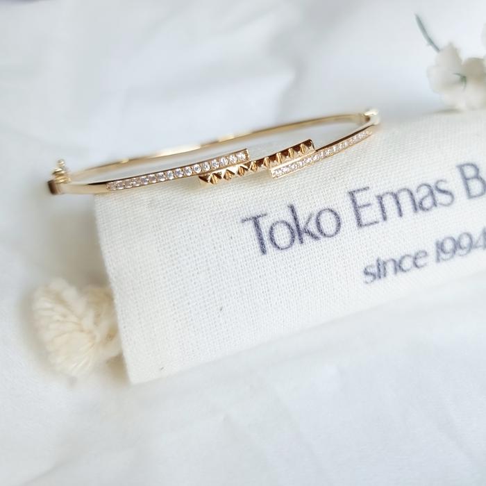 Gelang Oval Emas Asli 300 King Halim Permata