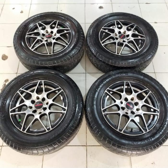 Velg Mobil Bekas Brave Ring 14 pcd 4×100-114.3 + Ban Gt Radial 195 70