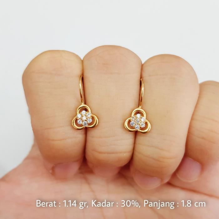 1.14 gr - Anting Kawat Emas 30% (6K) - L14
