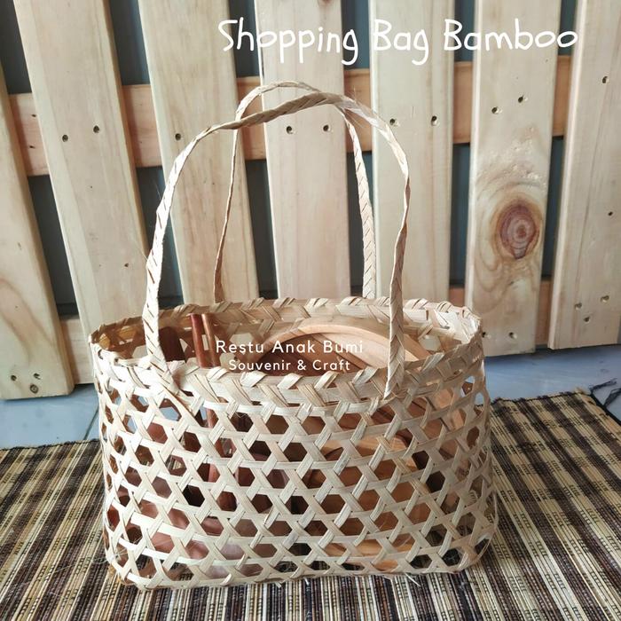 Tas Belanja Bambu | Tas Bambu | Shopping Bag | Tas Parcel